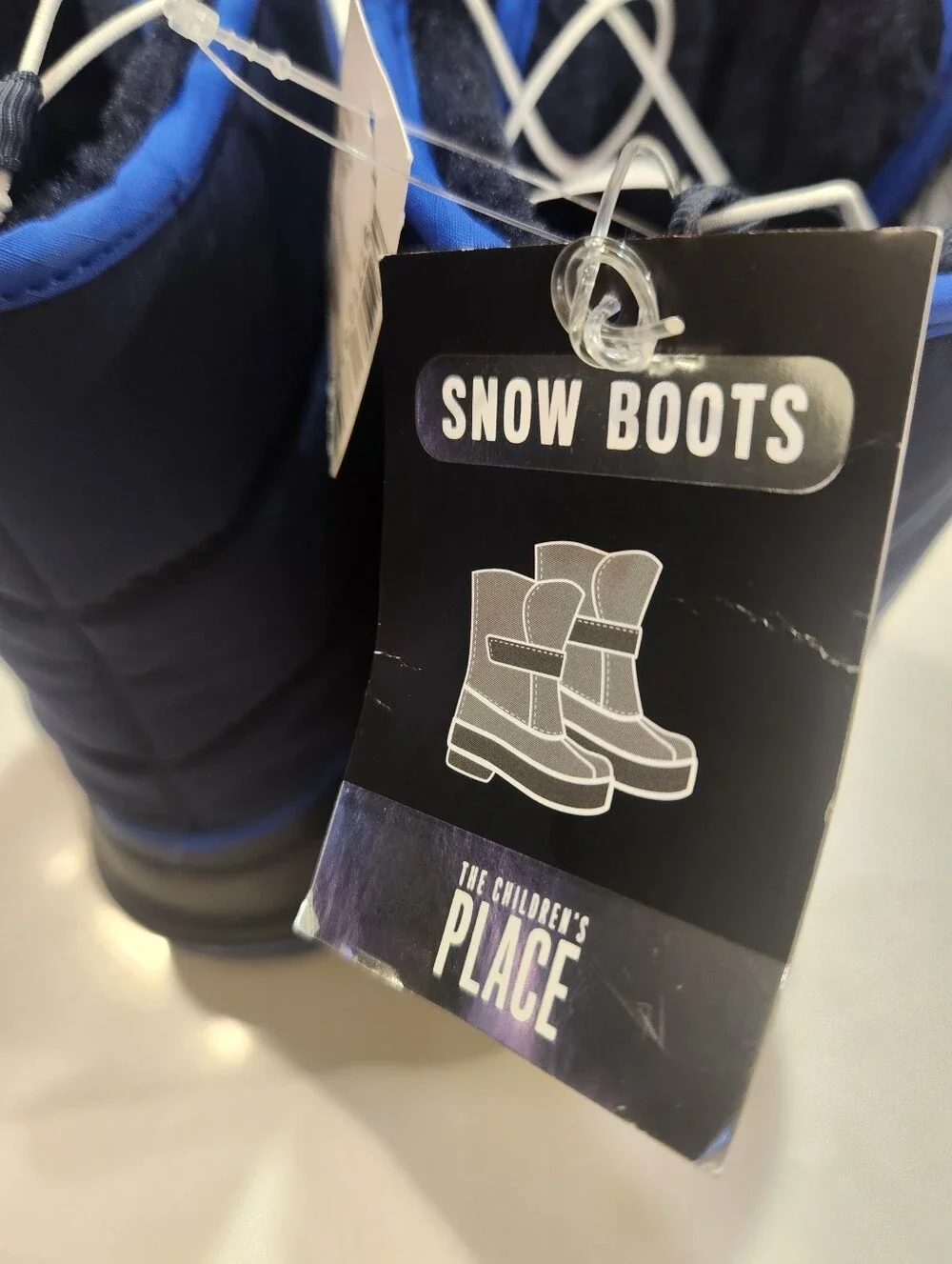 NWT The Children's Place Navy and Royal Blue Kids Snow Boots